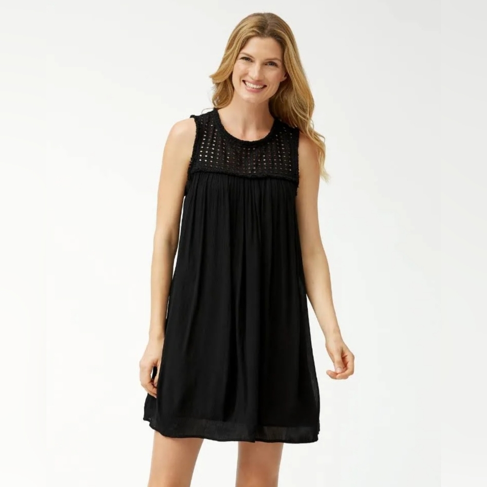 TOMMY BAHAMA Black Sleeveless Dress / Coverup Women’s Sz XS